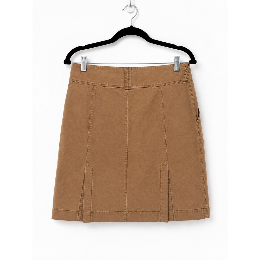 Ibex Skirt Womens Size 6 Brown Organic Cotton Hemp Utility Gorpcore